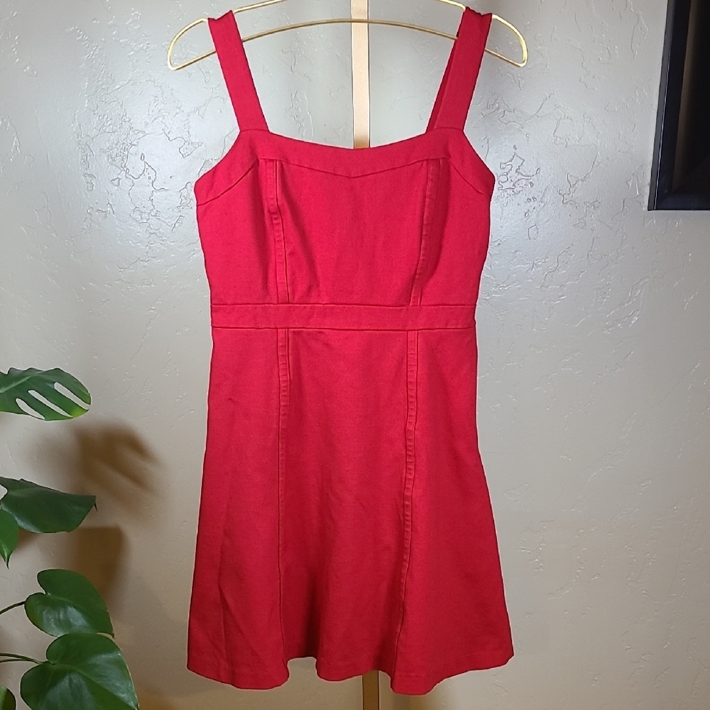 INC‎ International Concepts Red Strap A-Line Mini Dress Small